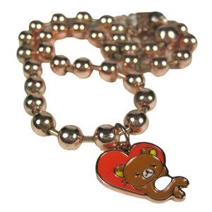 San-X Necklace Bead Chain 14 In Copper Color Jewelry Unisex Choker Collar FLAW